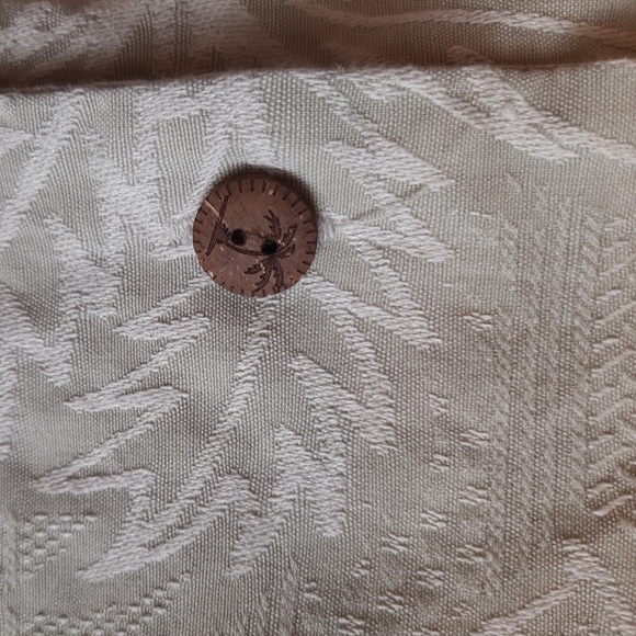 Jamaica Jaxx 100% Silk Short Sleeve Shirt Hawaiian Pattern Size L Wedding Formal - Picture 4 of 6